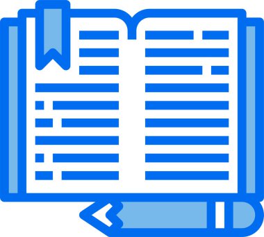 kitap simgesi vektör illüstrasyonu