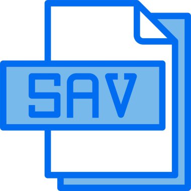 sav dosya biçimi vektör illüstrasyonu