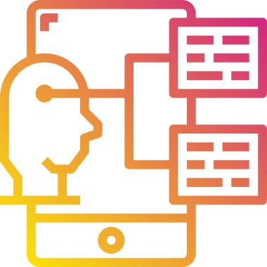 akıllı telefon simgesi vektör illüstrasyonu