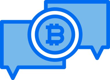 Bitcoin para birimi sembolü. vektör illüstrasyonu