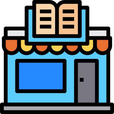 kitap simgesi vektör illüstrasyonu