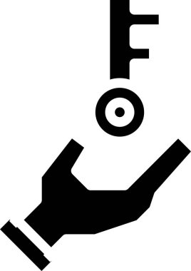 Basit modern fikir simgesi, vektör illüstrasyonu