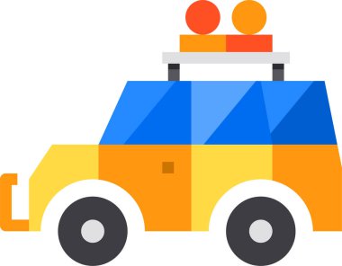 araba basit vektör illüstrasyonu