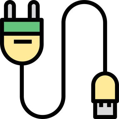 usb şarj cihazının vektör çizimi 