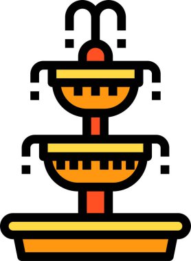 Çeşmenin vektör illüstrasyonu 