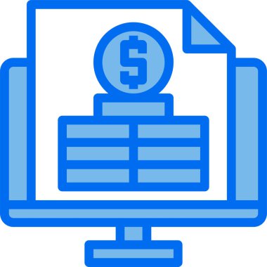 finansal bankacılık düz vektör simgeleri