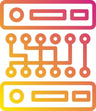 veri teknolojisi yönetim kavramı, vektör illüstrasyonu