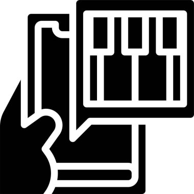 akıllı telefon simgesi vektör illüstrasyonu