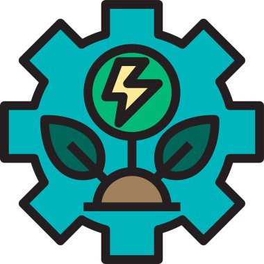 Ekoloji minimalist vektör simgesi