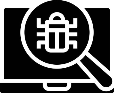 Arama simgesi, vektör illüstrasyonu 