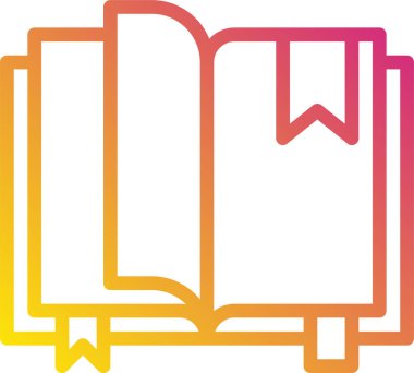 kitap simgesi vektör illüstrasyonu