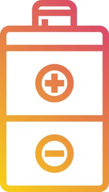 pil minimalist vektör simgesi