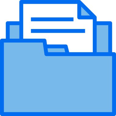 modern tasarım minimalist vektör simgesi, dosyası olan dizin