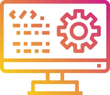 Programlama kavramının asgari vektör simgesi 