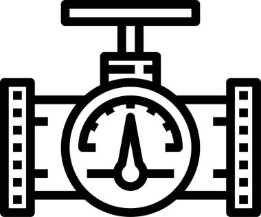 basınç göstergesi simgesi, vektör gösterimi