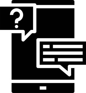 Müşteri hizmeti simgesi, vektör illüstrasyonu