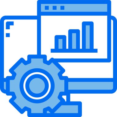 Basit iş web sitesi simgesi grafiği, vektör illüstrasyonu