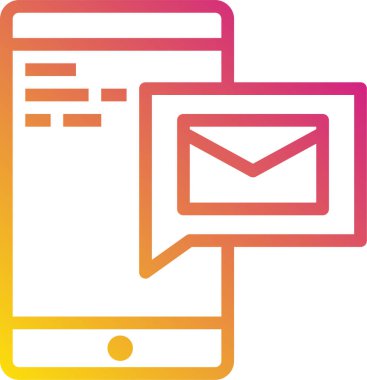 e- posta simgesi vektör illüstrasyonu 