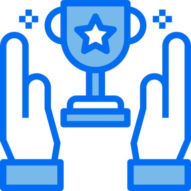 Kazanan ödül vektör illüstrasyonu 