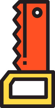 testere minimalist vektör simgesi