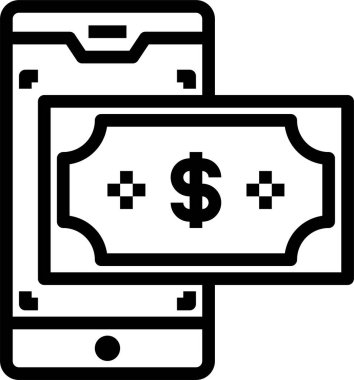 Para ödeme kavramının asgari vektör simgesi