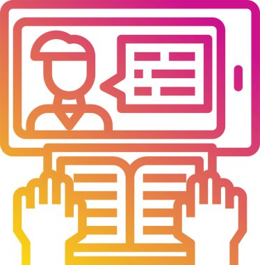 kitap simgesi vektör illüstrasyonu