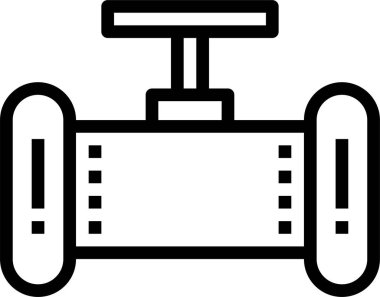 Petrol, gaz ikonu vektör illüstrasyonu