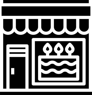 Dükkanın minimalist vektör simgesi, alışveriş kavramı 