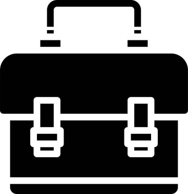 Okul Çantası minimalist vektör simgesi