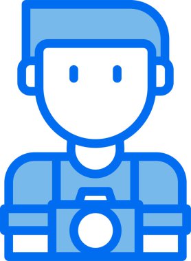 Gezgin simgesi, vektör illüstrasyonu beyaz arkaplanda izole edildi  