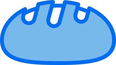 ekmek düzlüğü simgesi, vektör illüstrasyonu