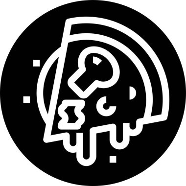 Pizza dağıtım konsepti vektör simgesi