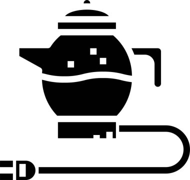 Elektrikli çaydanlığın vektör illüstrasyonu