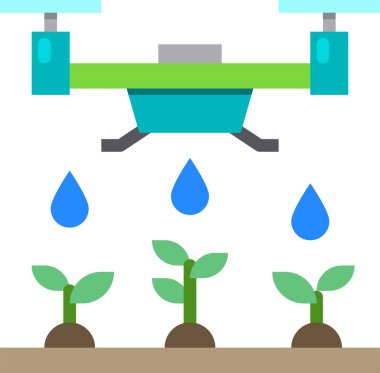 Bitkilerin büyüme simgesi, vektör illüstrasyonu