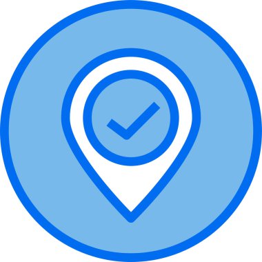 konum işaretleyici vektör simgesi 