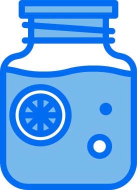 kavanoz vektör illüstrasyonunda meyve suyu 