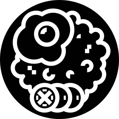 Kahvaltı ikonları, vektör çizimleri