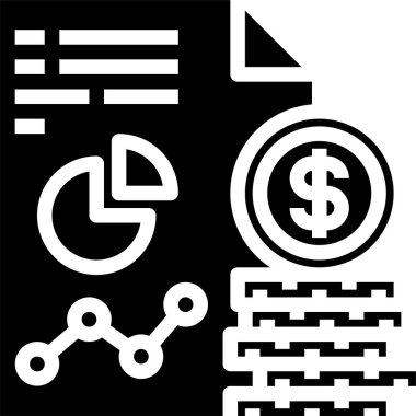 finansal bankacılık düz vektör simgeleri