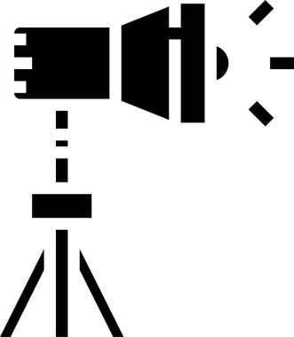 minimalistic vector icon of spotlight