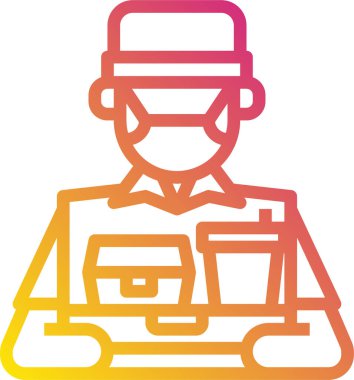 servis minimalist vektör simgesi