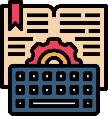 kitap simgesi vektör illüstrasyonu