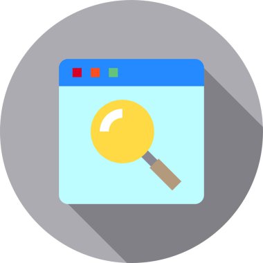 Web tarayıcı, basit vektör simgesi tasarımı