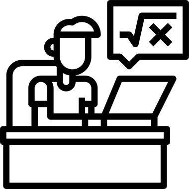 Eğitim minimalist vektör simgesi