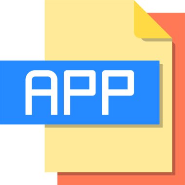 uygulama dosya biçimi vektör illüstrasyonu 