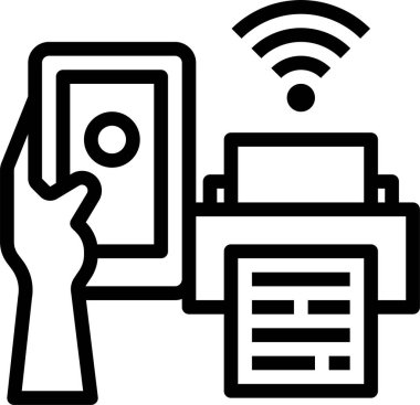 akıllı telefon simgesi vektör illüstrasyonu