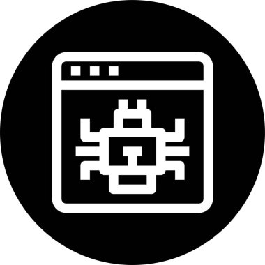 Web tarayıcı, basit vektör simgesi tasarımı