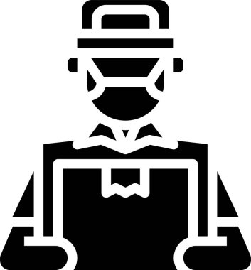 servis minimalist vektör simgesi