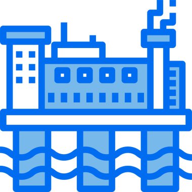 Petrol platformunun vektör çizimi