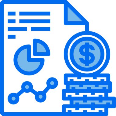 Para kavramının minimalist vektör simgesi 