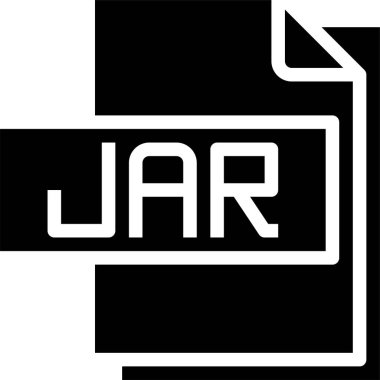 jar belge dosyasının vektör illüstrasyon simgesi